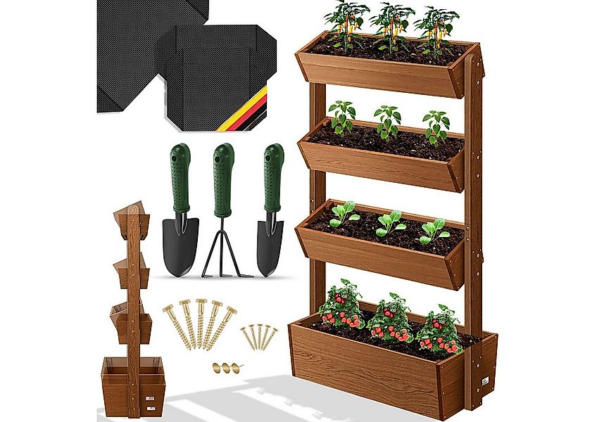 KESSER Hochbeet, Hochbeet mit Etagen Premium Blumenkasten Blumentreppe Pfla günstig online kaufen