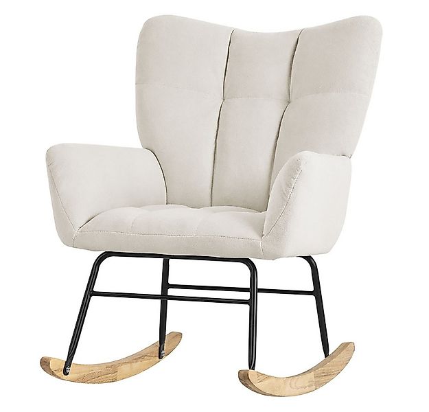 ML-DESIGN Schaukelstuhl Schaukelsessel Ohrenstuhl Relaxsessel Akzentstuhl S günstig online kaufen