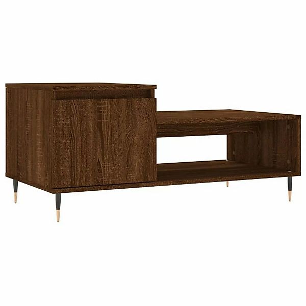 vidaXL Couchtisch Braun Eichen-Optik 100x50x45 cm Holzwerkstoff Modell 2 günstig online kaufen