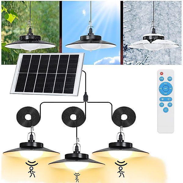 Jibenhome LED Solarleuchte 1/2/3/4 Kopf LED günstig online kaufen