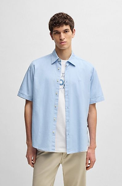 BOSS ORANGE Kurzarmhemd "Rash", mit tonigem Logo günstig online kaufen