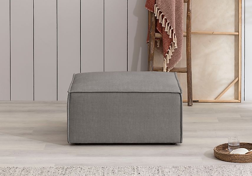 Home affaire Hocker "SHERWOOD", Hocker quadratisch, ideale Ergänzung zum Lo günstig online kaufen