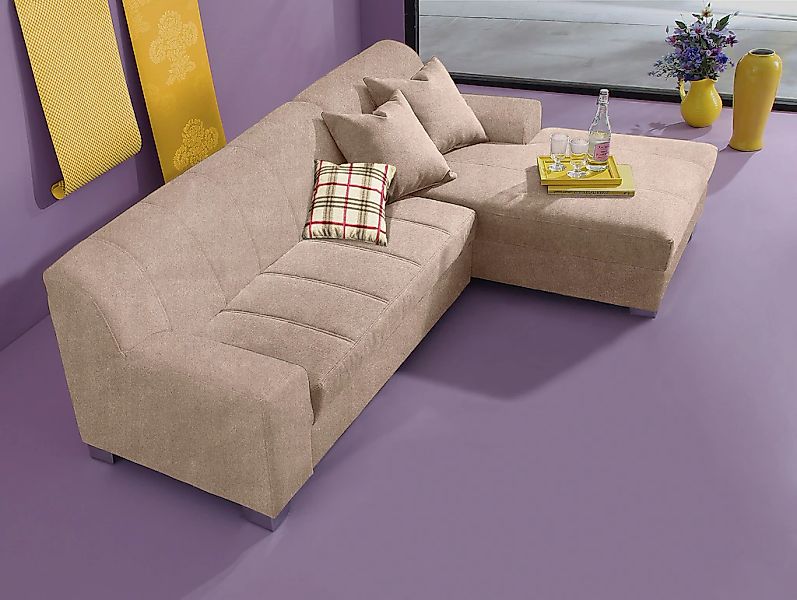 Home affaire Ecksofa "Anzio, elegant und gemütlich, Breite 239cm, L-Form" w günstig online kaufen