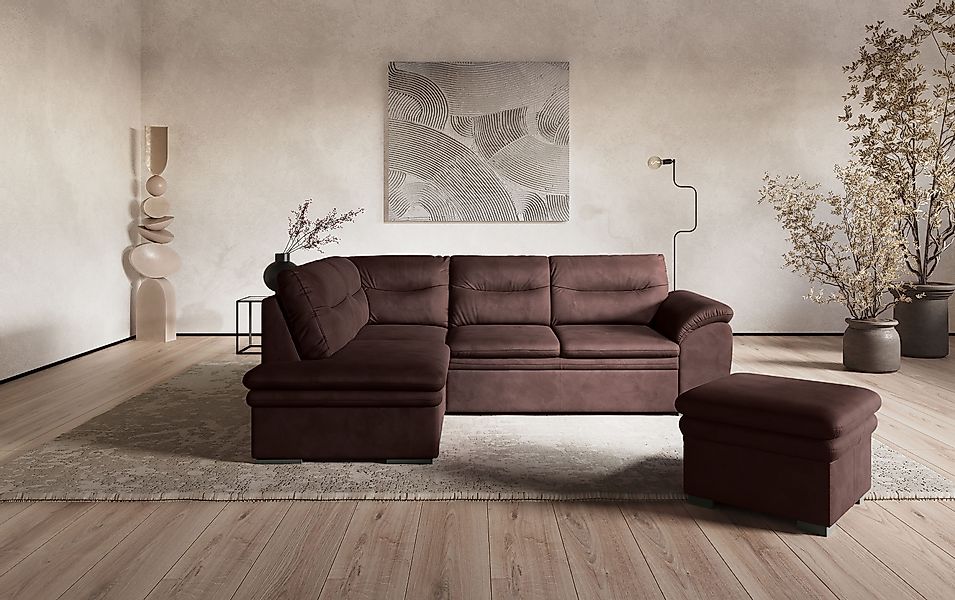 COTTA Ecksofa Leandra L-Form, wahlweise mit günstig online kaufen