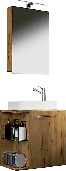 VCM Waschtisch 3-tlg Gäste WC Waschplatz Waschtisch Hausa Schrank (3-St) günstig online kaufen