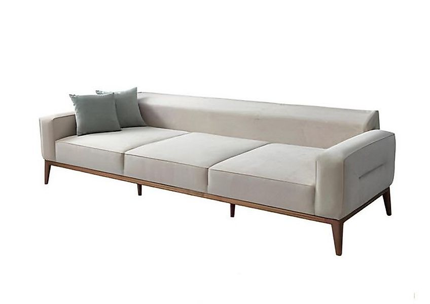 JVmoebel 4-Sitzer Modern Sofa 4 Sitzer Luxus Möbel Wohnzimmer Beige Luxus D günstig online kaufen