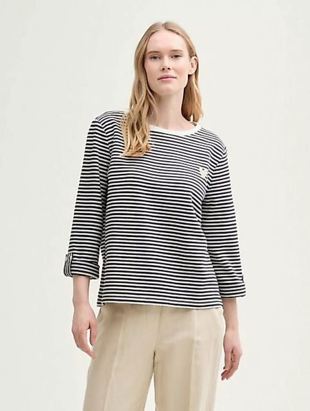 TOM TAILOR Sweatshirt Loose Fit Sweatshirt mit Streifenmuster günstig online kaufen