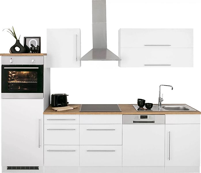 KOCHSTATION Küchenzeile "KS-Samos", ohne E-Geräte, Breite 280 cm günstig online kaufen