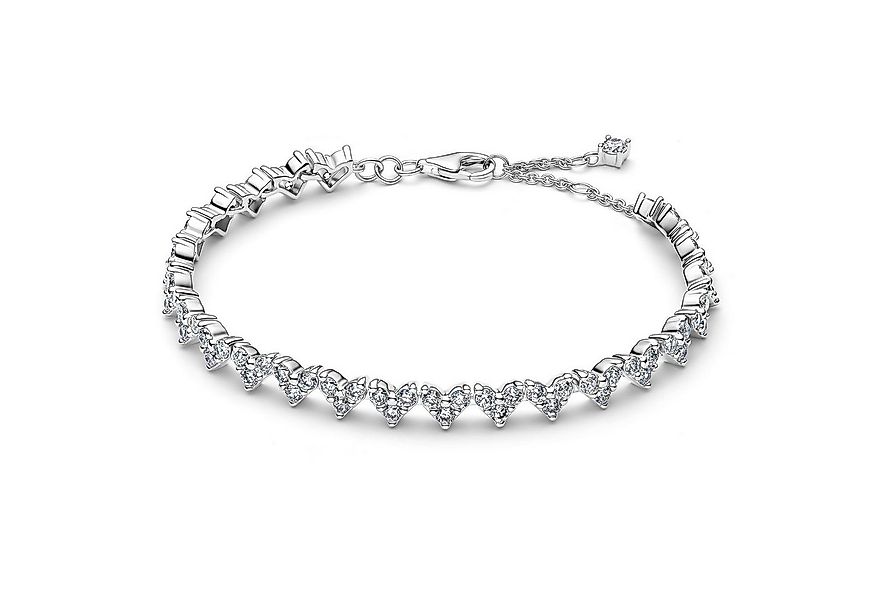 Pandora Gliederarmband DamenSilberDreifacher Stein günstig online kaufen