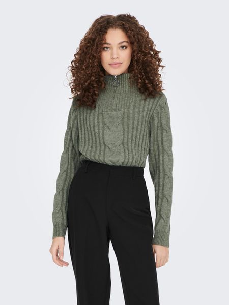JDY Stehkragenpullover JDYANDREA L/S ZIP CABLE günstig online kaufen