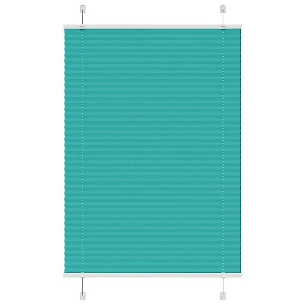 vidaXL Plissee Petrolgrün 95x100 cm Stoffbreite 94,4 cm Polyester 4015380 günstig online kaufen