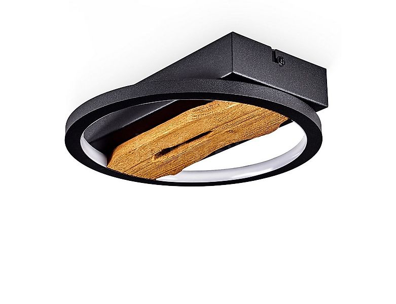 hofstein Deckenleuchte dimmbare Deckenlampe aus Metall/Holz/Kunststoff in S günstig online kaufen