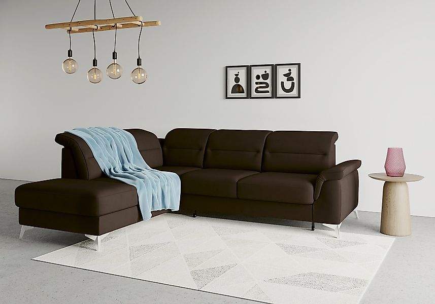 sit&more Ecksofa "Sinatra L-Form" mit Ottomane, optional mit Kopfteilverste günstig online kaufen