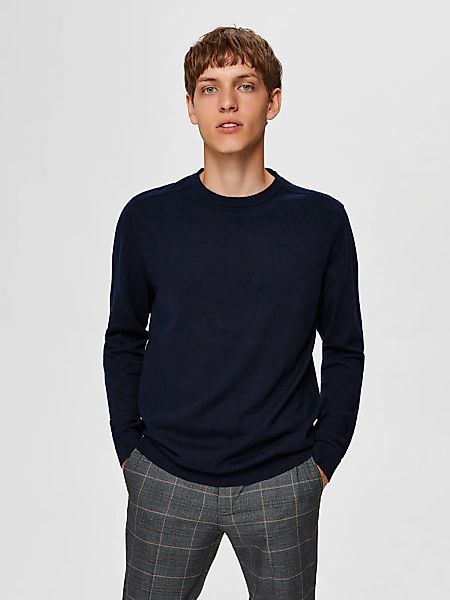 SELECTED HOMME Strickpullover "SLHBERG CREW NECK NOOS" günstig online kaufen