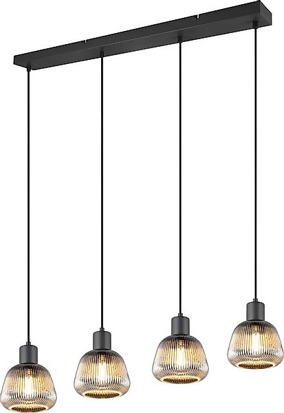 TRIO Leuchten Pendelleuchte TARIFA, 4-flammige Hängeleuchte exkl 4xE27 max günstig online kaufen