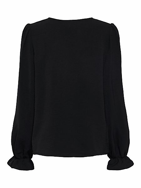 pieces Langarmshirt "PCTIFFANY LS V-NECK TOP NOOS BC" günstig online kaufen