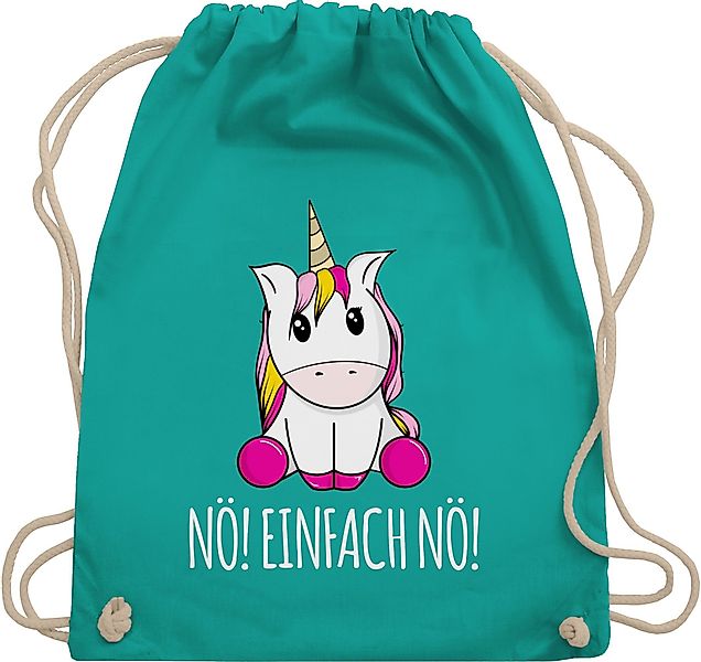 Shirtracer Turnbeutel Nö Einfach Nö Einhorn, günstig online kaufen