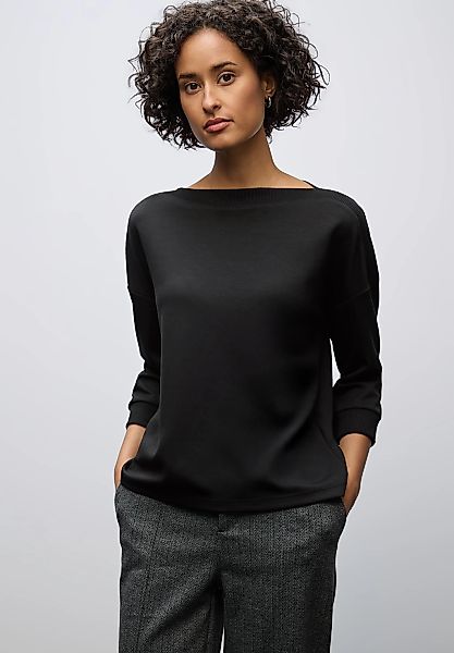 STREET ONE 3/4-Arm-Shirt, Strick-Shirt mit U-Boot-Ausschnitt günstig online kaufen