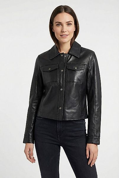 Mauritius Lederjacke MWFeodora Hemdjacke mit Umlegekragen günstig online kaufen