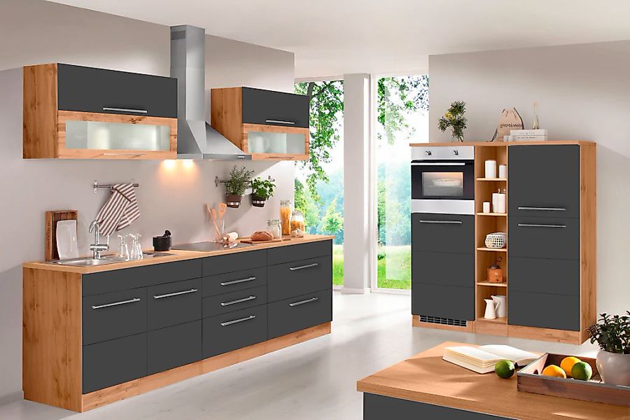 KOCHSTATION Küchenzeile »KS-Wien« Breite 430 cm, wahlweise mit E-Geräten un günstig online kaufen