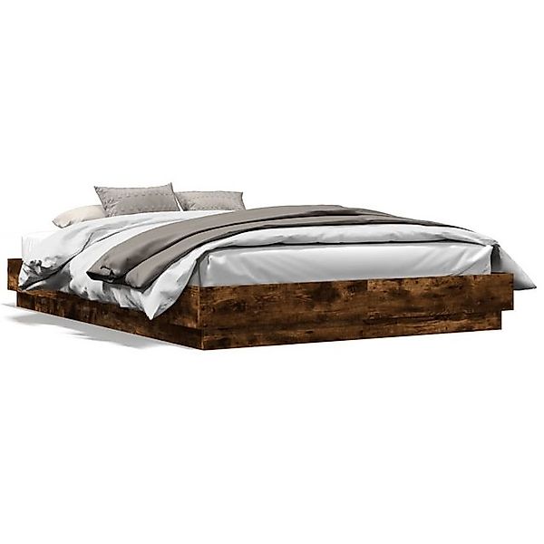 vidaXL Bettgestell, Bettrahmen Sonoma-Eiche 120x200 cm Holzwerkstoff günstig online kaufen