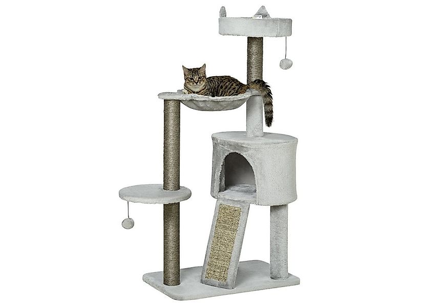 PawHut Kratzbaum inkl. Katzenhöhle, Katzenbett, Katzenhängematte und Spielz günstig online kaufen