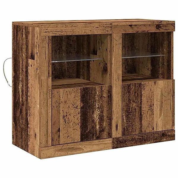 vidaXL LED-Sideboard 2 Stk Altholz 41 x 37 x 67 cm Holzwerkstoff 863019 günstig online kaufen