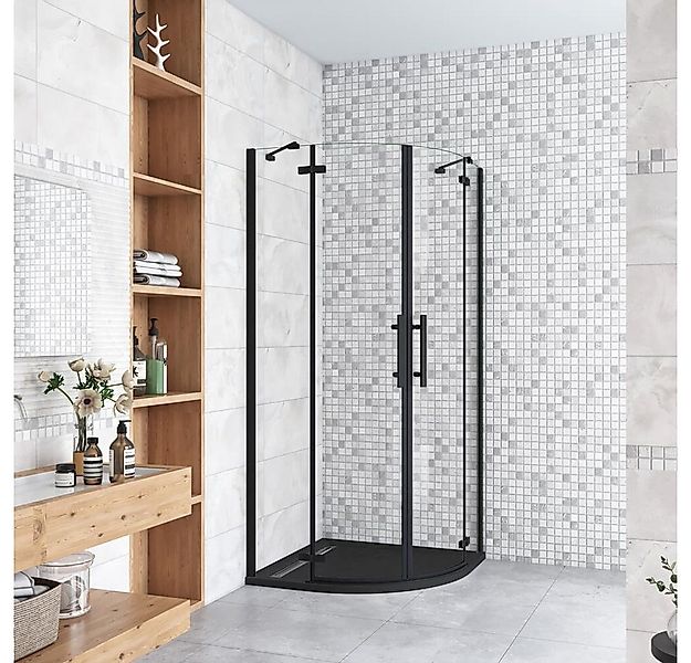 duschspa Runddusche 195cm 6mm Duschkabine Viertelkreis Duschabtrennung Dusc günstig online kaufen