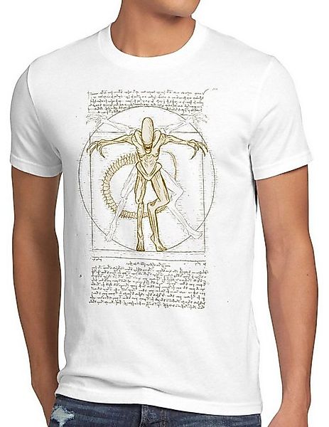 style3 T-Shirt Vitruvianischer Xenomorph ripley kino alien kino günstig online kaufen
