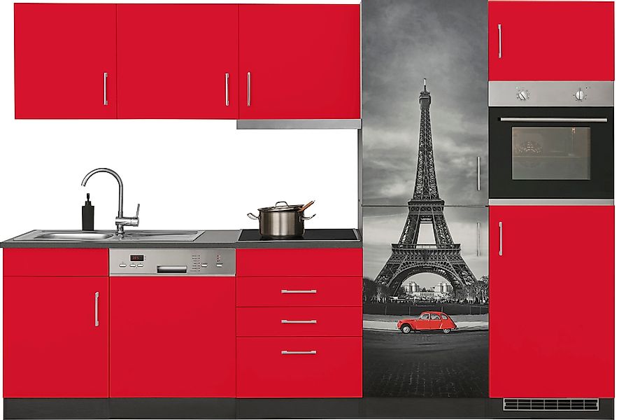 KOCHSTATION Küchenzeile "KS-Paris – Küchen mit einzigartigen Fotomotiven au günstig online kaufen