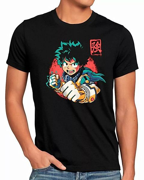 style3 Print-Shirt Herren T-Shirt Deku Smash anime manga my hero academia c günstig online kaufen