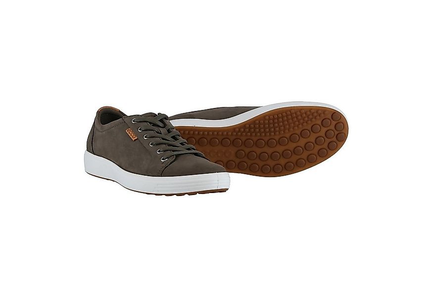 Ecco Mens Soft 7 (aus Premium-Leder) tarmacbraun Herren Sneaker günstig online kaufen
