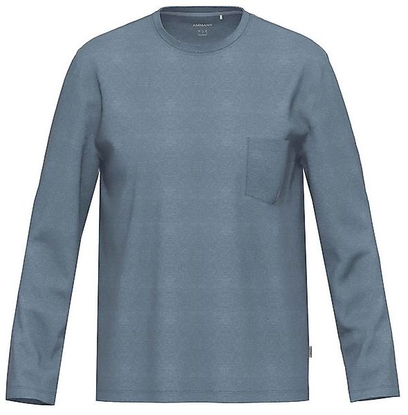 Ammann Pyjamaoberteil Herren Pyjama Oberteil mit langem Arm (1-tlg) Baumwol günstig online kaufen