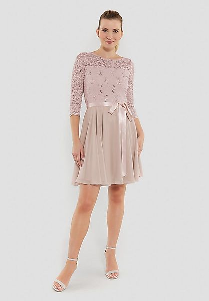 SWING Cocktailkleid Taillierte Passform mit ausgestelltem Rockteil günstig online kaufen