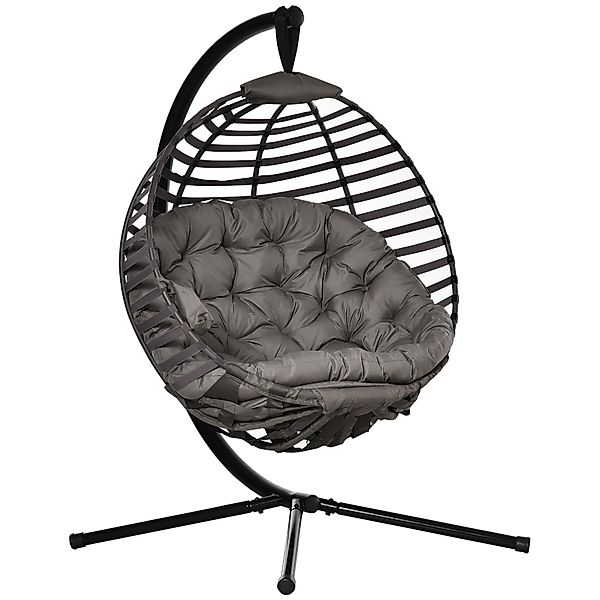 Outsunny Hängesessel Hängestuhl mit Kissen (Hängeschaukel, günstig online kaufen