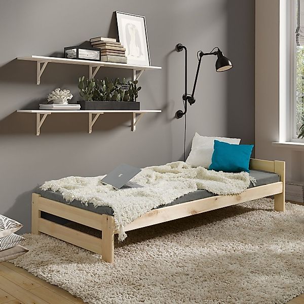 Coemo Holzbett CLASSICO (Bettgestell mit Rollrost), günstig online kaufen