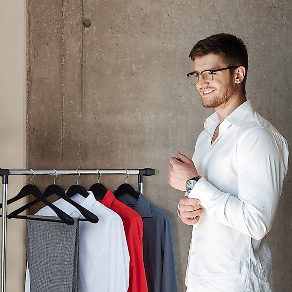 relaxdays Kleiderbügel Schwarze Kleiderbügel Samt im günstig online kaufen