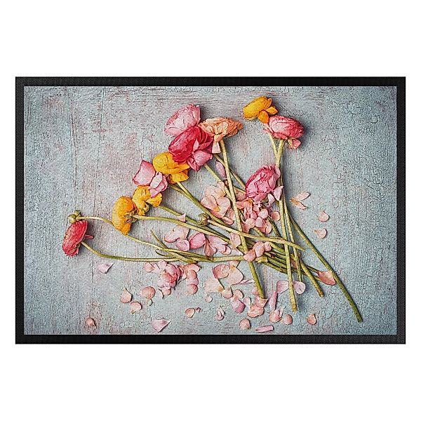 Fußmatte Blumen Blütenblätter günstig online kaufen