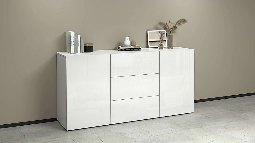 OTTO home Sideboard "Egypt, Kommode, Schrank, grifflos" 2 Türen, 3 Schubkäs günstig online kaufen