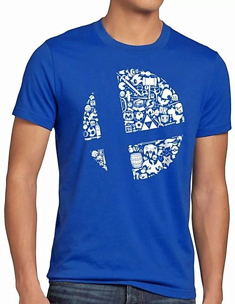 style3 Print-Shirt Herren T-Shirt Brawler ultimate bros switch günstig online kaufen