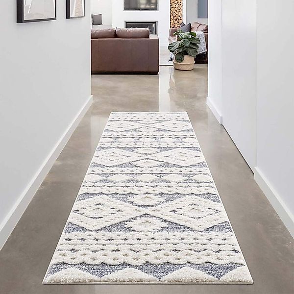 Carpet City Hochflor-Teppich "Focus 3005" rechteckig 20 mm Höhe Läufer, Boh günstig online kaufen