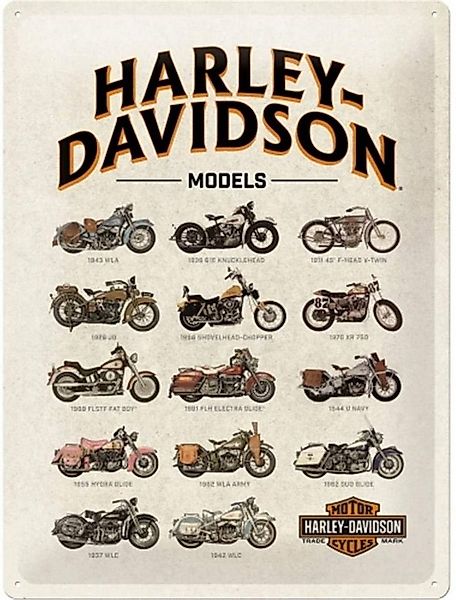 Nostalgic-Art Metallschild Blechschild 30 x 40 cm - Harley-Davidson - Model günstig online kaufen