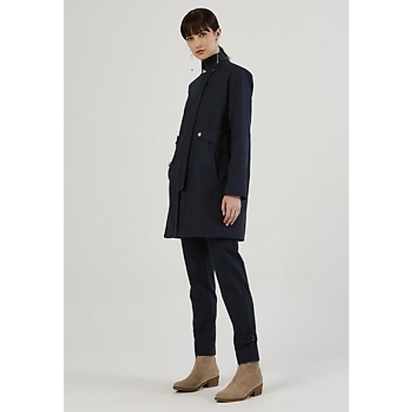 Just Like You  Trenchcoats Marineblauer Trenchcoat mit Stehkragen und Reißv günstig online kaufen