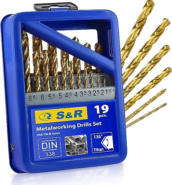 S&R Metallbohrer in Industrie-Qualität, HSS-G TITANIUM günstig online kaufen