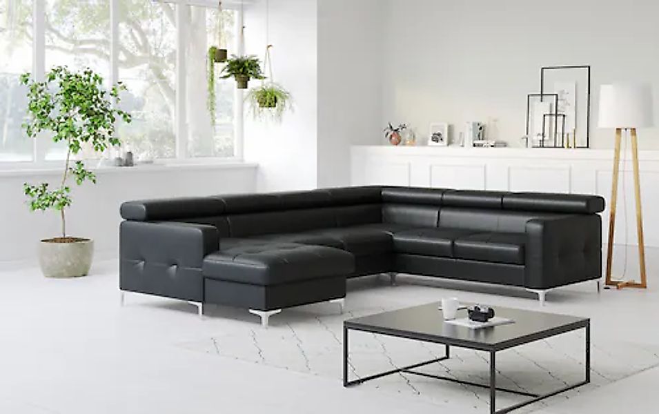 COTTA Wohnlandschaft »Sammy U-Form« mit Kopfteilverstellung, wahlweise mit günstig online kaufen