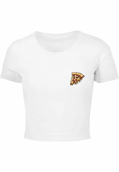 Merchcode T-Shirt "Merchcode Damen Ladies Pizza Comic Cropped Tee" günstig online kaufen