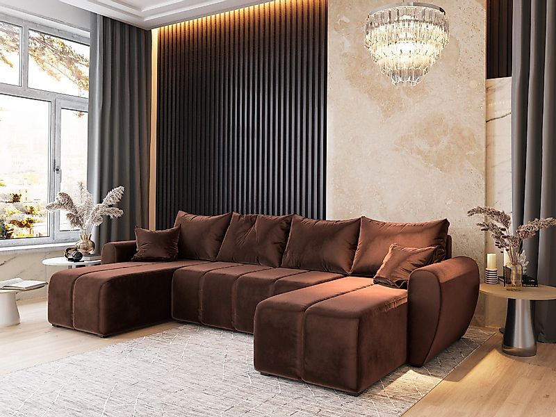 Masseno Ecksofa MADISON mit Schlaffunktion U-Form, günstig online kaufen