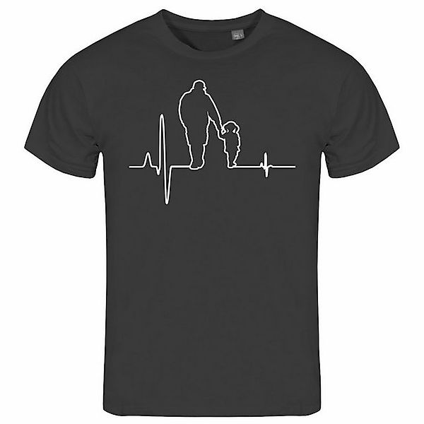 deinshirt Print-Shirt Herren T-Shirt Herzschlag Vater günstig online kaufen