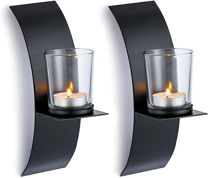 LuxusKollektion Wandkerzenhalter 2er Set Wand Kerzenhalter günstig online kaufen