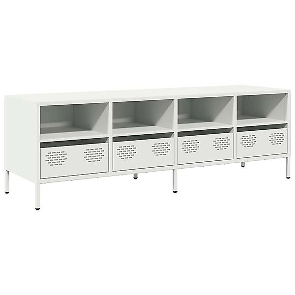 vidaXL TV-Schrank Weiß 135x39x43,5 cm Kaltgewalzter Stahl 851333 günstig online kaufen